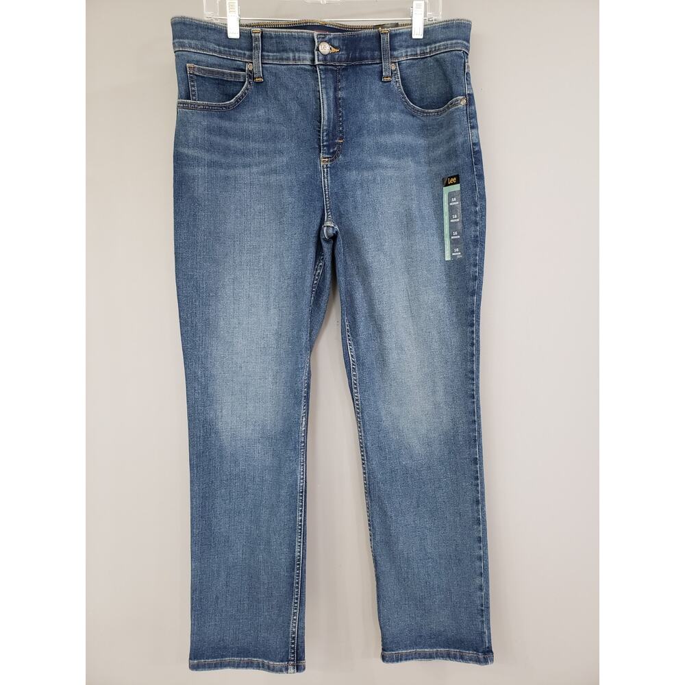 NEW SIZE 16 - Lee Stretch Fabric Womens Mid Rise Slim Fit Jeans